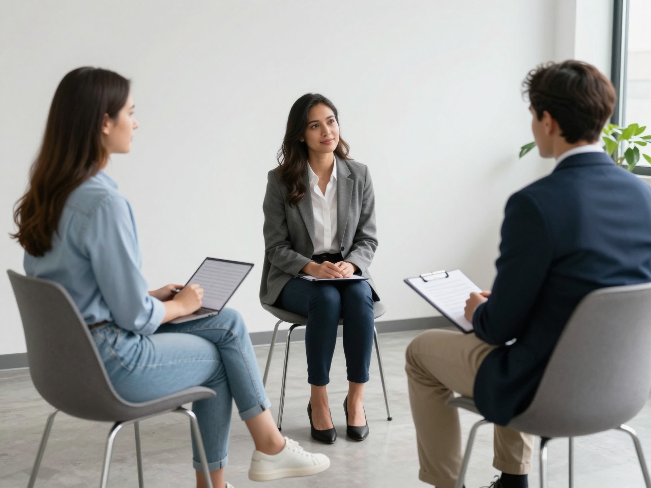 Professional mock interview meeting